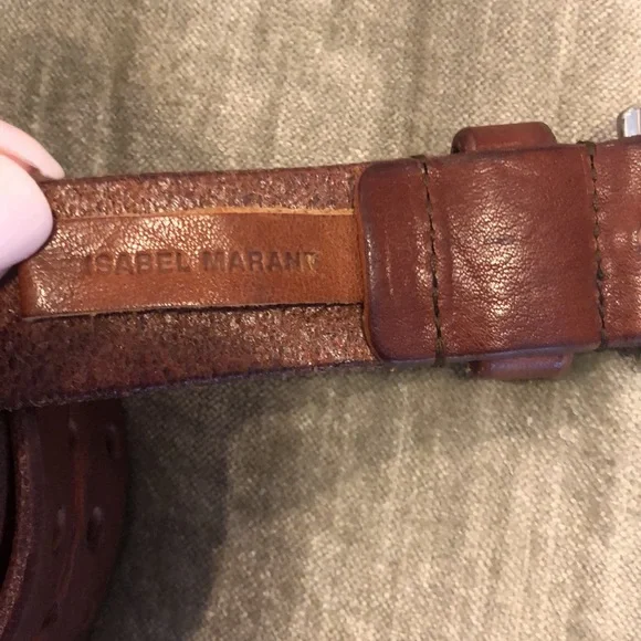 Isabel Marant brown leather belt, size small - Picture 2 of 4